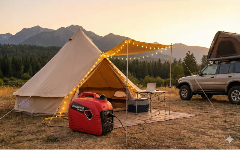 موتور برق مناسب کمپ