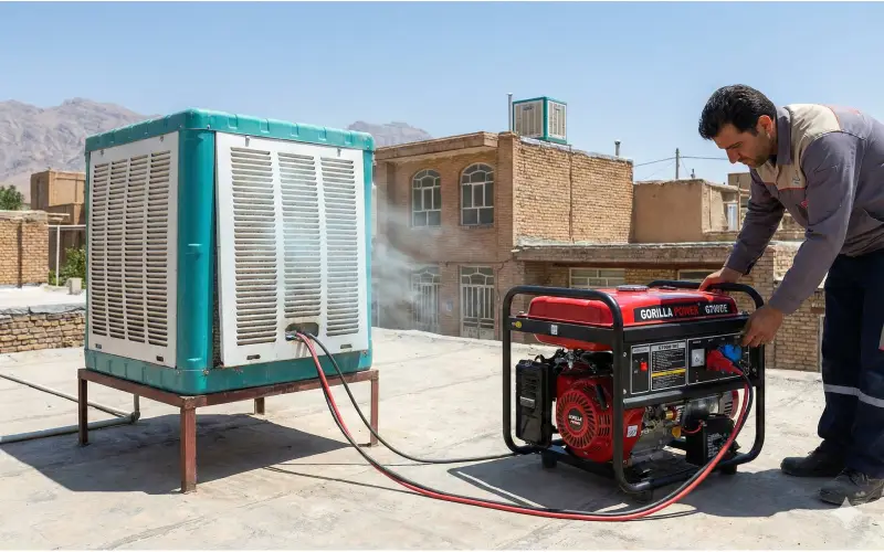 موتور برق مناسب کولر آبی