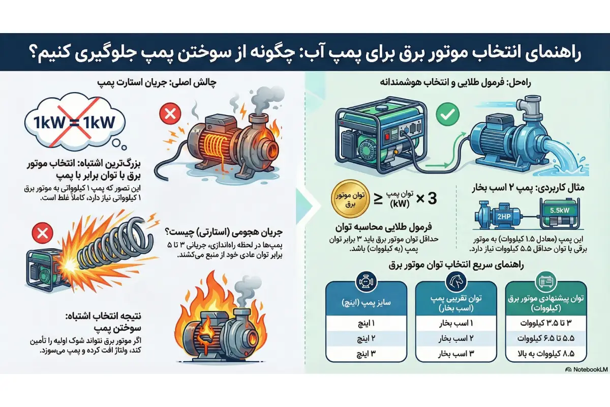 موتور برق مناسب برای شناور